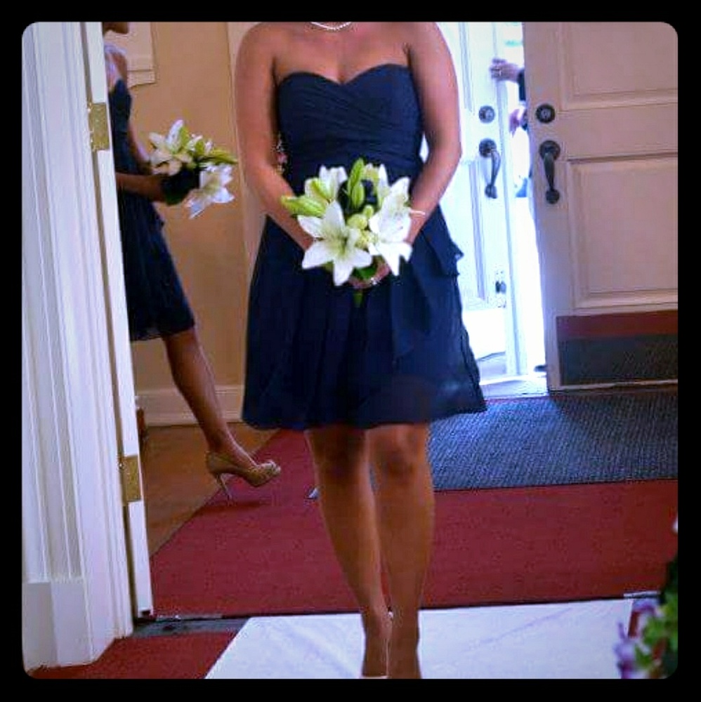 Navy bridesmaid dress